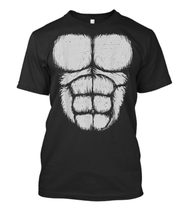 Gorilla Muscles Funny Animal Halloween T-Shirt