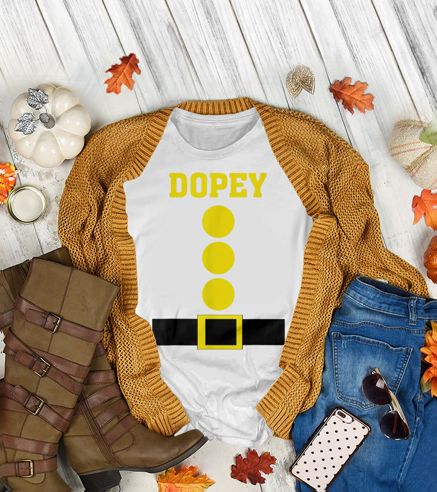 Dopey Green Dwarf Costume Funny Lazy T-Shirt