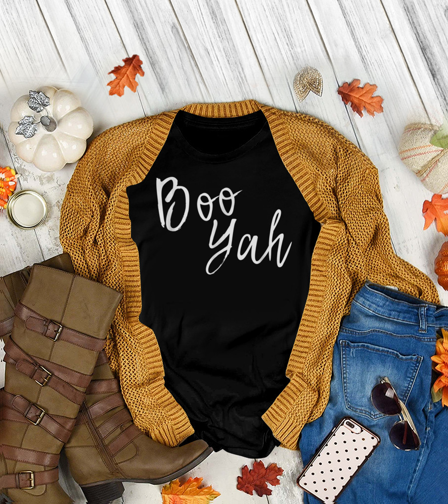 Booyah Funny Ghost Halloween Humor T-Shirt
