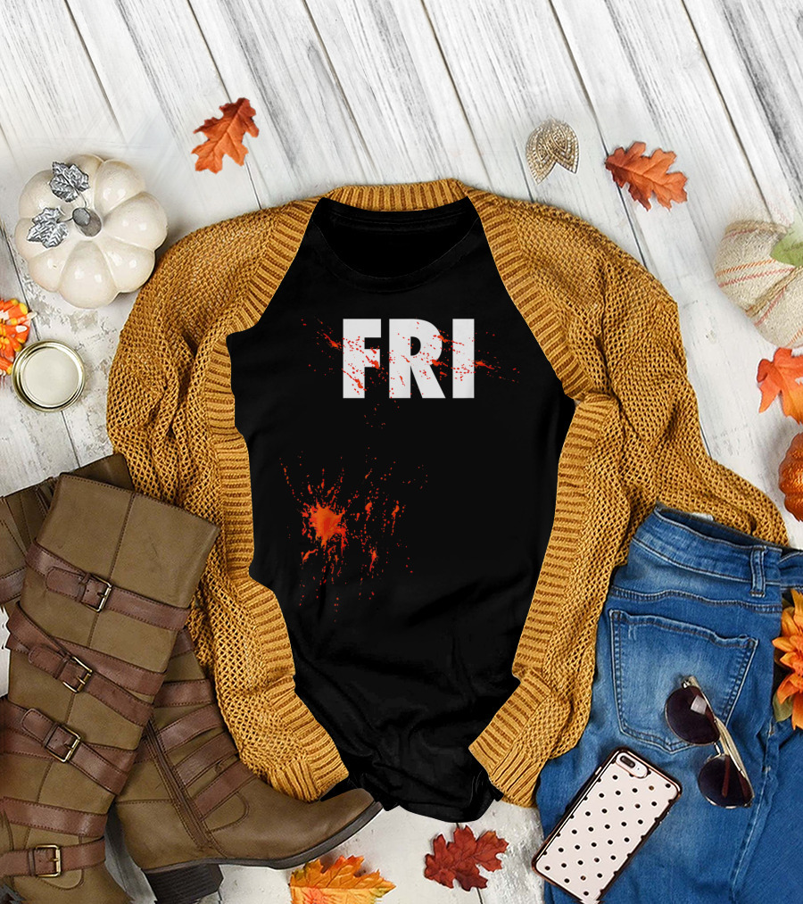 Halloween Friday Bloody Group Matching FRI T-Shirt