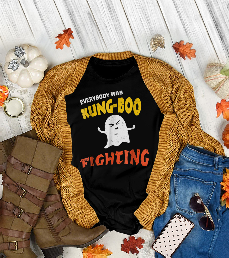 Everybody Was Kung-Boo Fighting Ghost Halloween T-Shirt