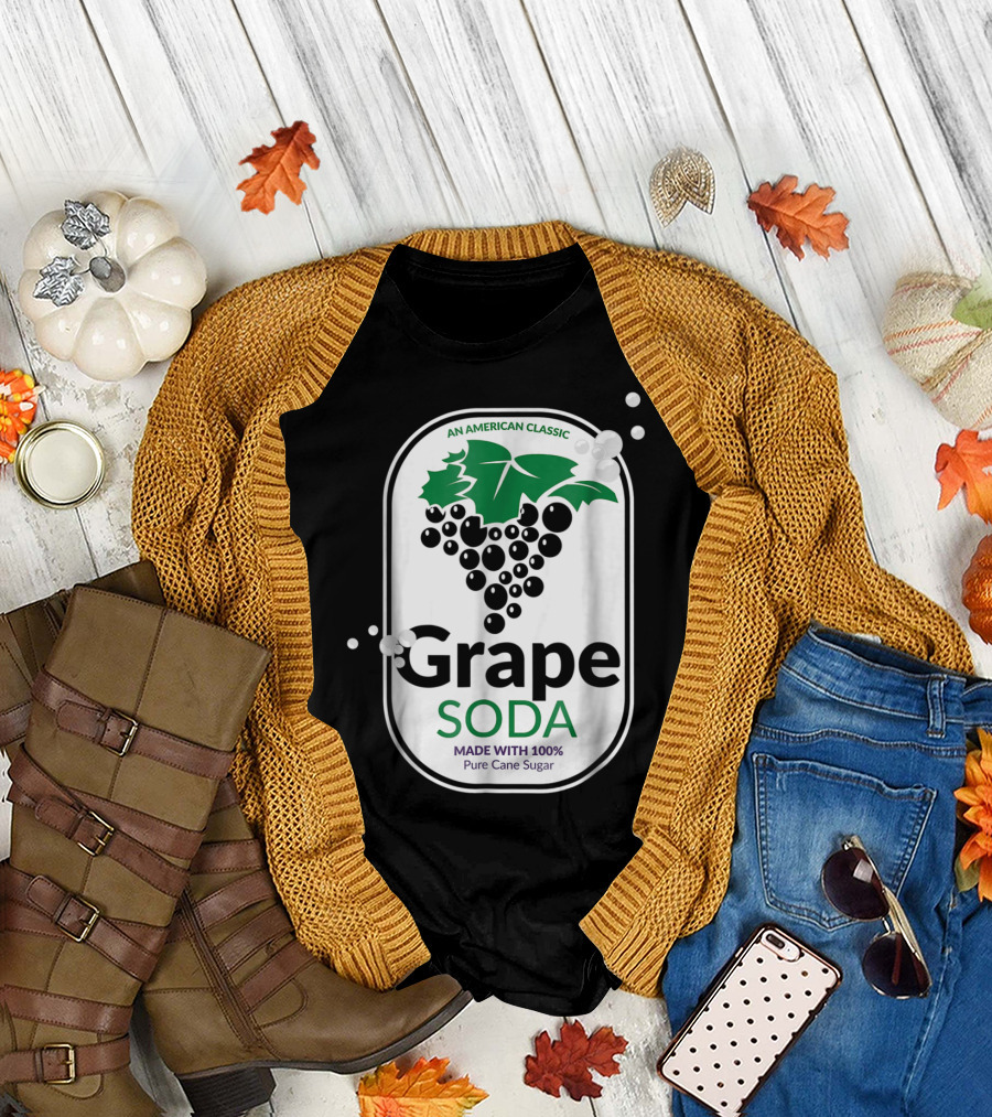 Halloween Group Costume An American Classic Grape Soda Made with 100% Pure Cane Sugar T-Shirt
