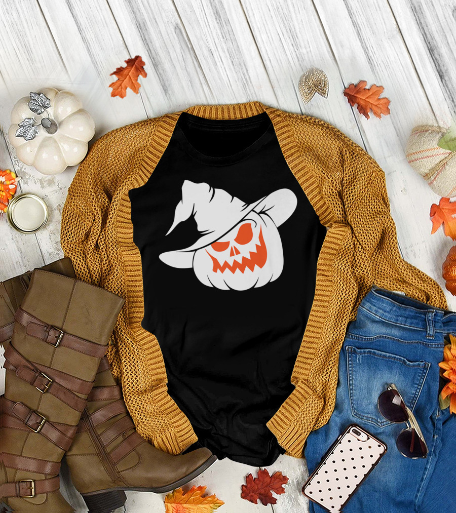 Halloween Pumpkin Witch Jackolantern T-Shirt