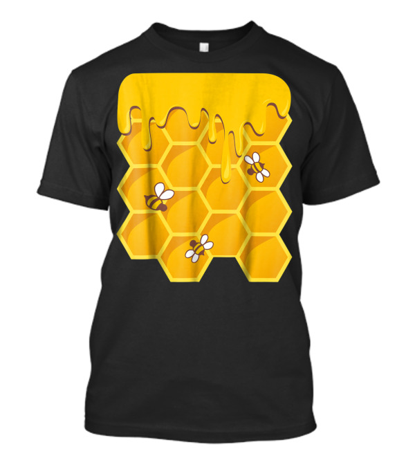 Honeycomb Bees Dripping Honey Halloween Group Costume T-Shirt