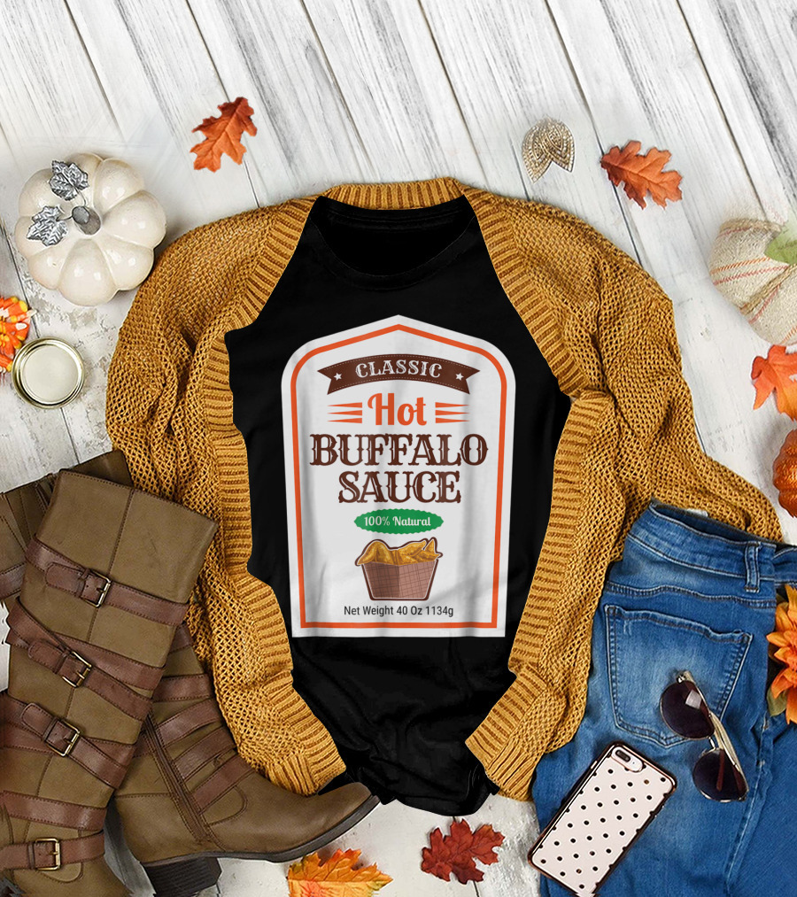 Classic Hot Buffalo Sauce 100% Natural 40 Oz T-Shirt