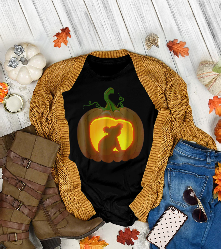 Koala Pumpkin Silhouette Halloween T-Shirt