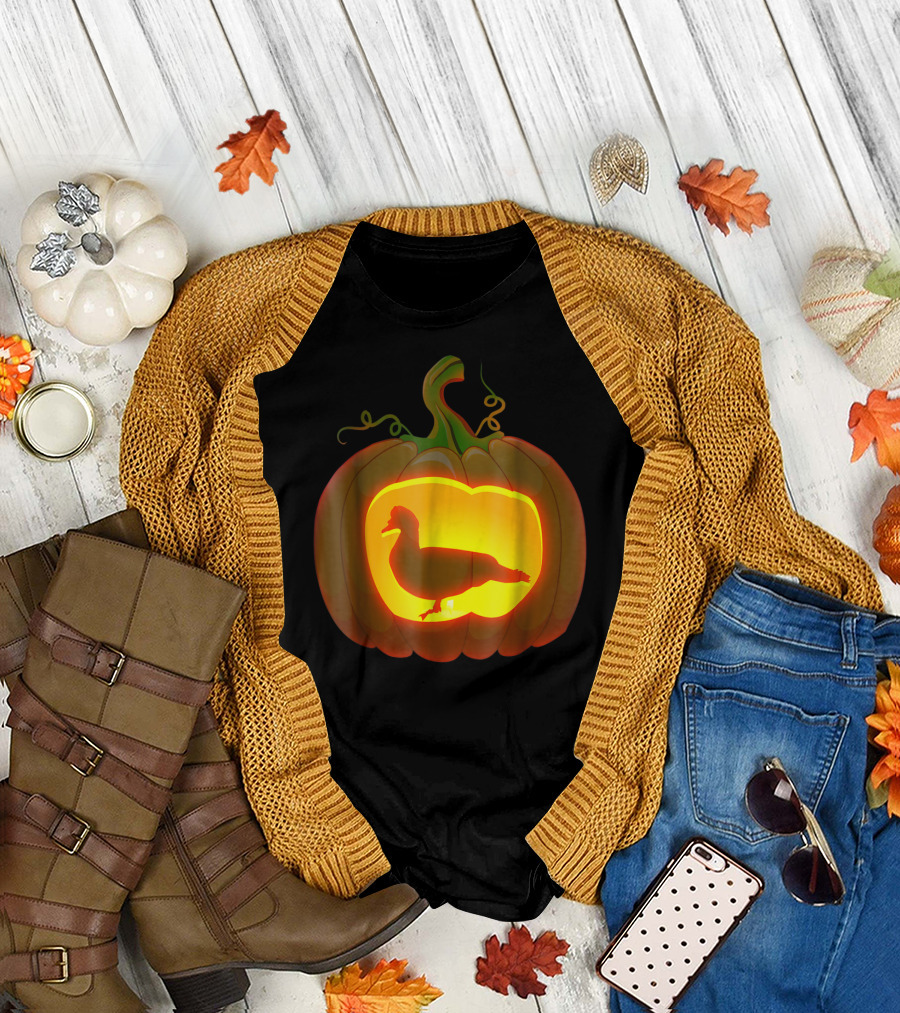 Muscovy Duck Carved Pumpkin T-Shirt