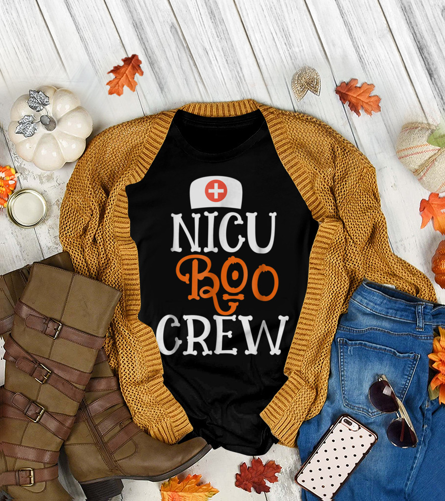 NICU Boo Crew Halloween Nursing T-Shirt
