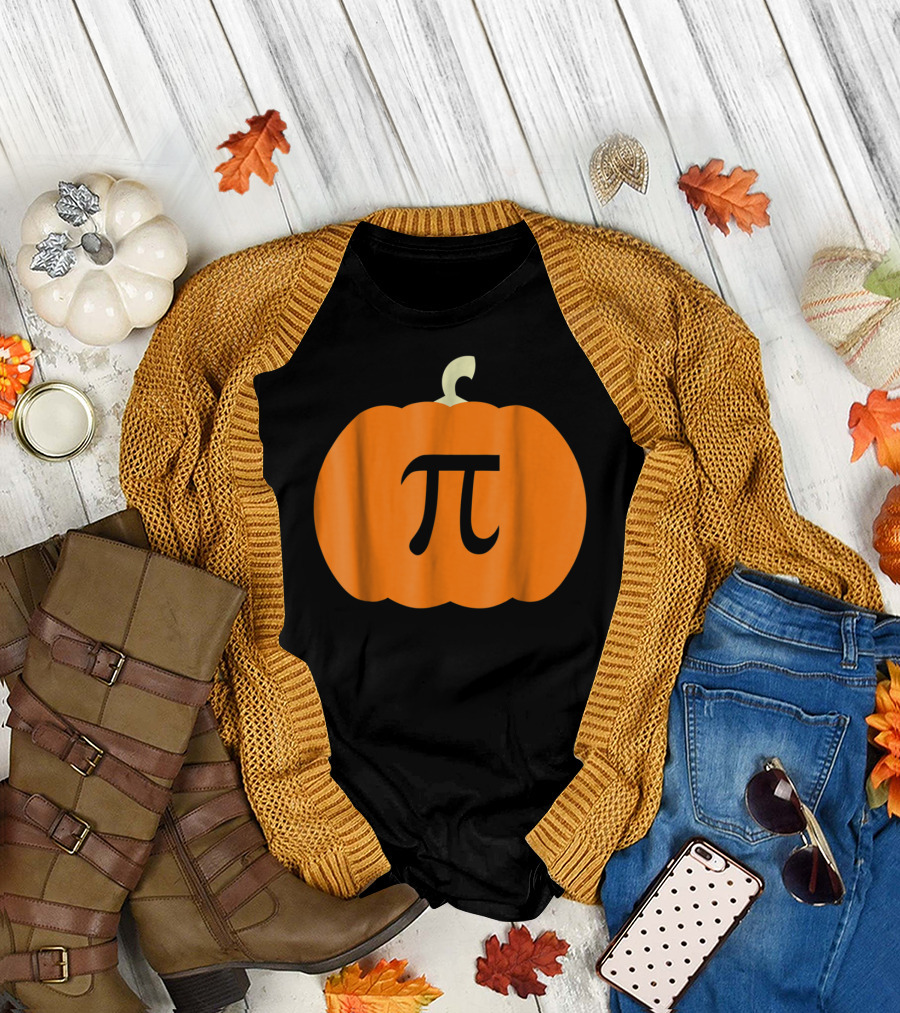 Pumpkin Pi Math Halloween T-Shirt