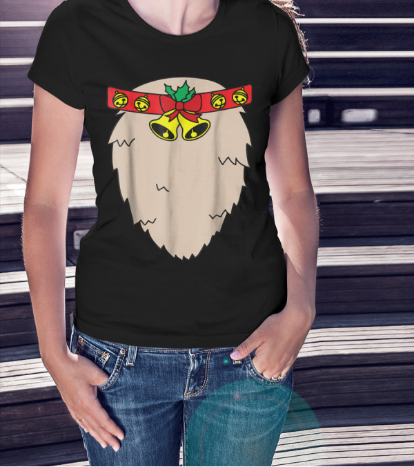 Reindeer Costume Bells Holly Christmas Halloween Holiday T-Shirt