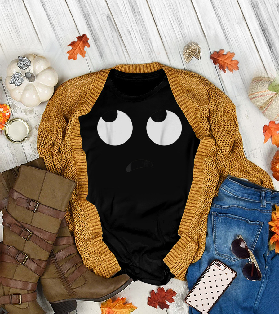 Rolling Eyes Emoji Face Vector T-Shirt