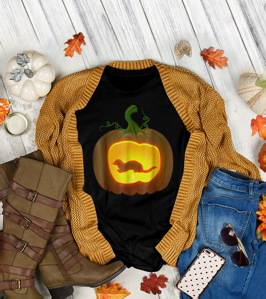 Sea Otter Pumpkin Carving T-Shirt