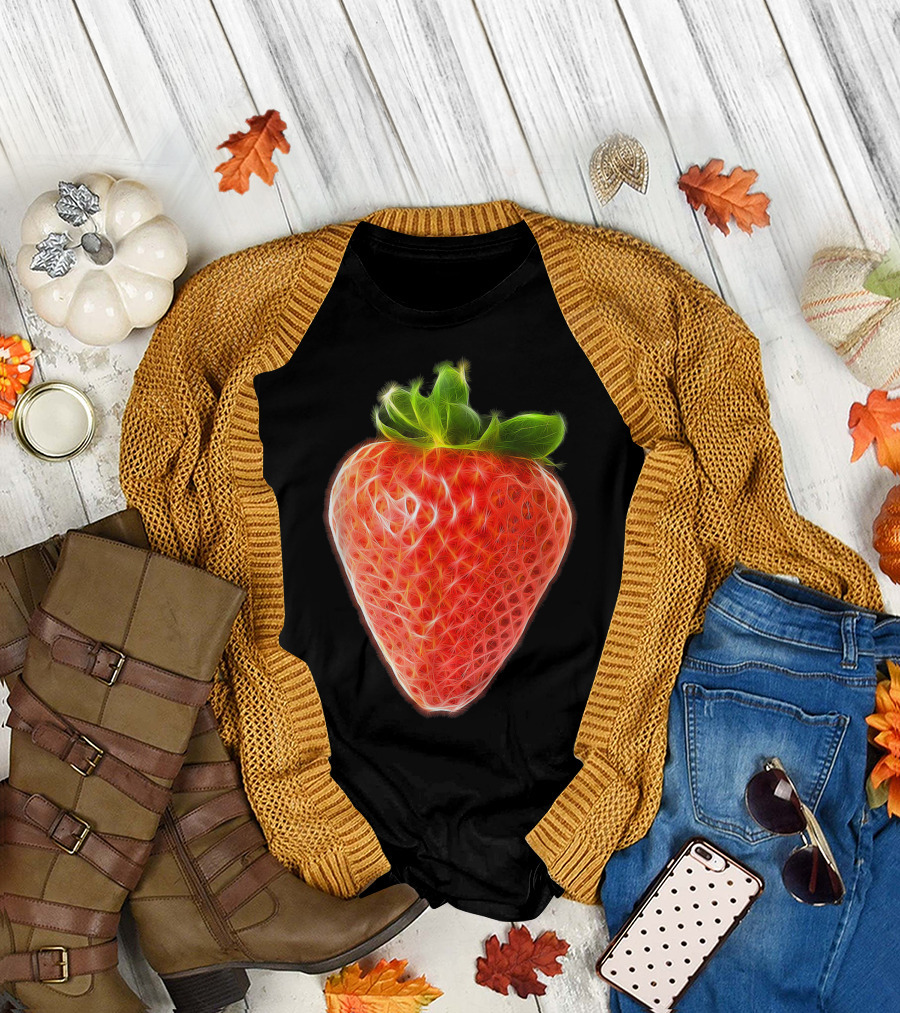 Strawberry Sweet And Tasty Fiber Fruit T-Shirt