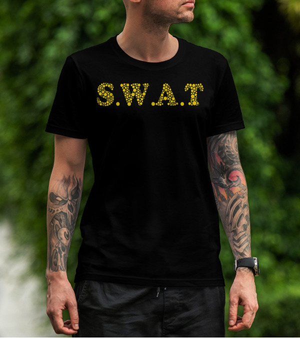 S.W.A.T Dotted Yellow Police Officer T-Shirt