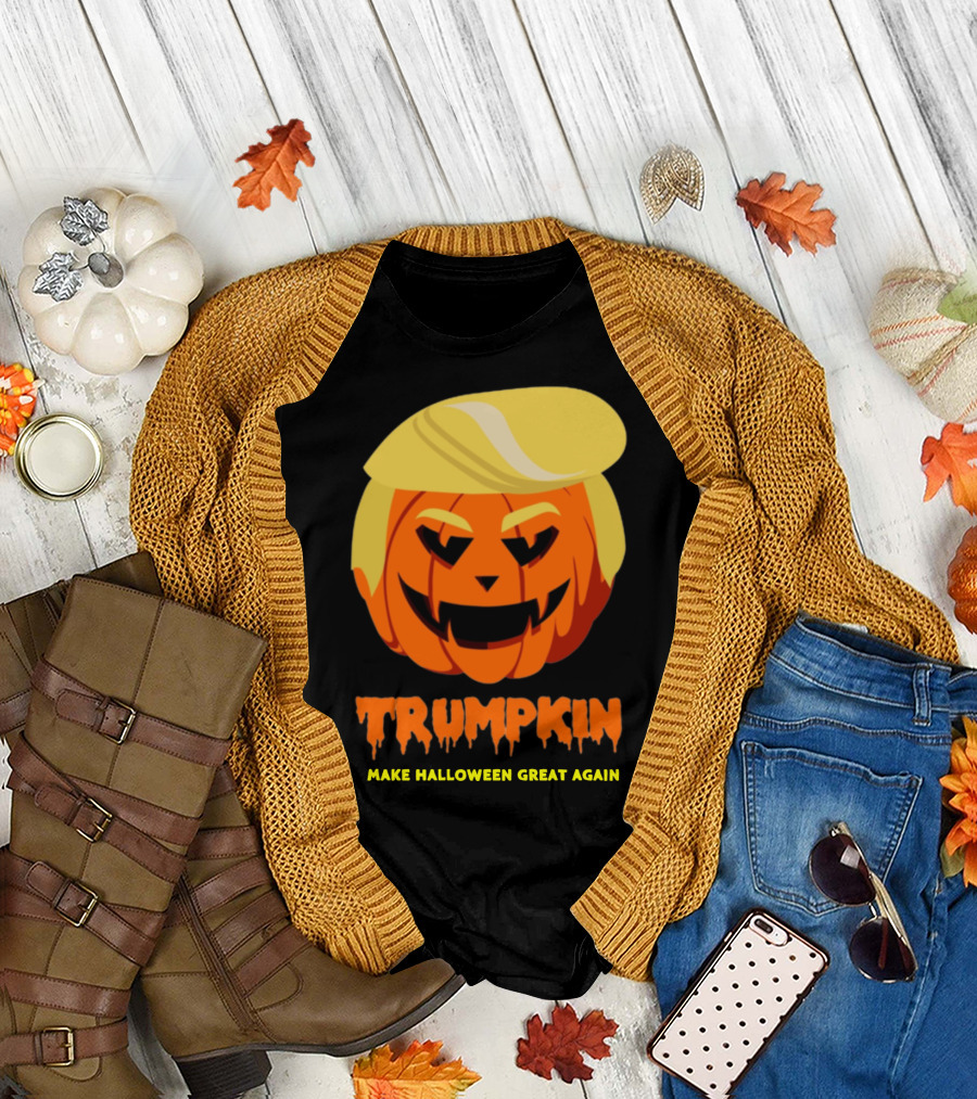 Trumpkin Donald Trump Pumpkin Make Halloween Great Again T-Shirt