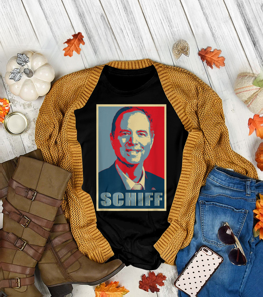 SCHIFF Impeach Trump Revolutionary Style Poster Image T-Shirt