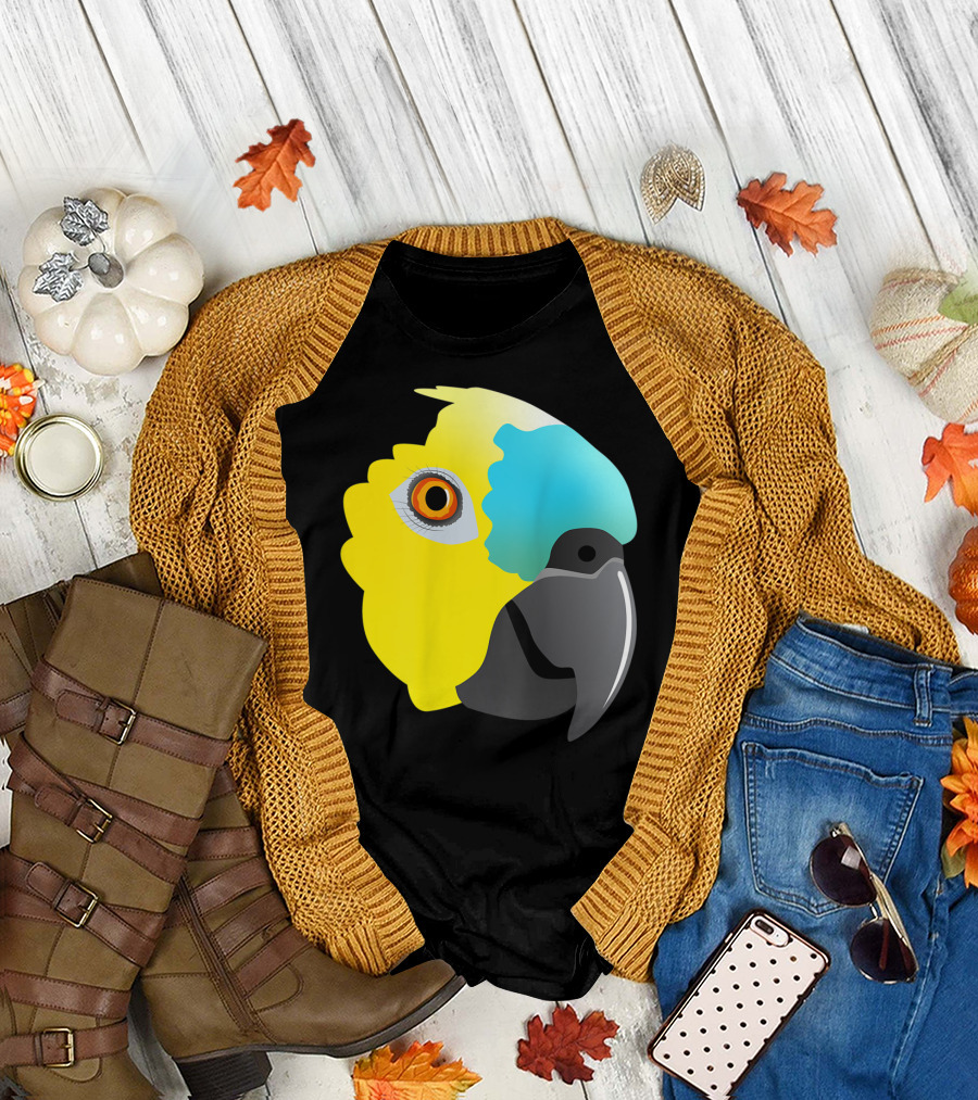 Bluefronted Amazon Parrot Head T-Shirt