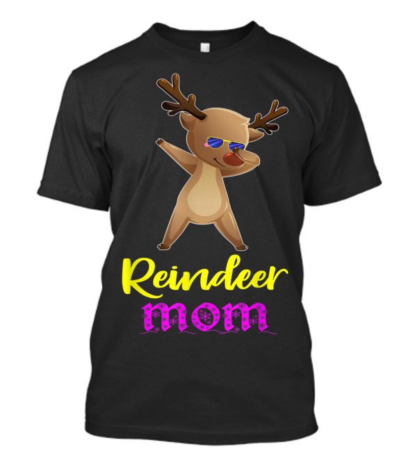 Reindeer Mom Christmas Xmas Mama Bff T-Shirt