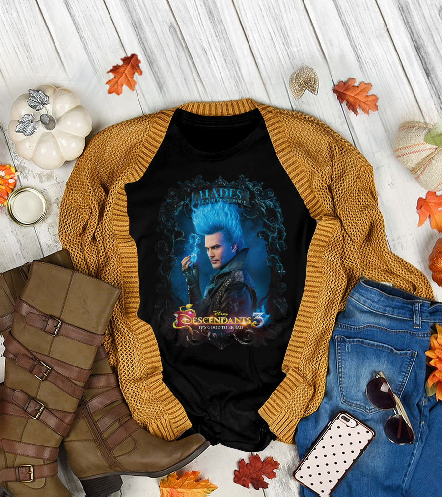 Disney Channel Descendants 3 Hades Lord of the Underworld It's Good to Be Bad T-Shirt