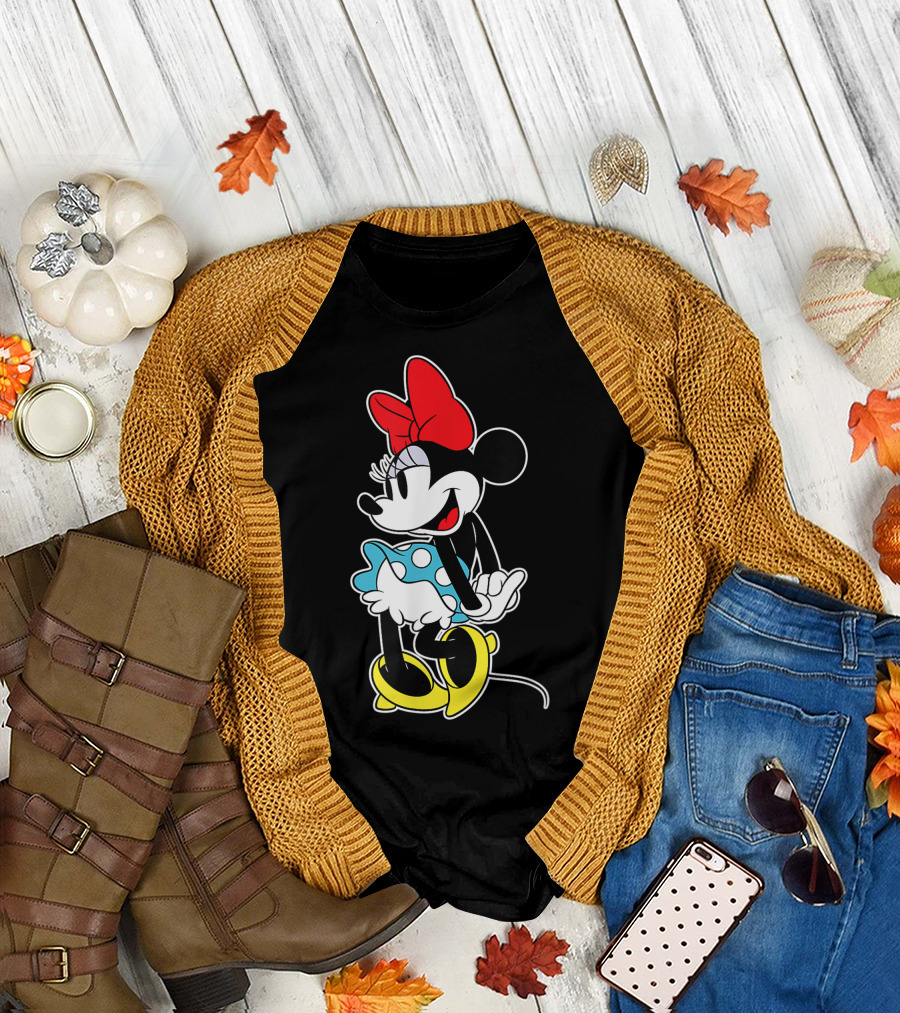 Disney Minnie Mouse Classic Pose Retro Cartoon T-Shirt