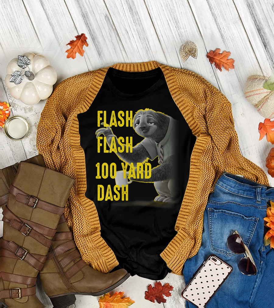 Disney Zootopia Flash Flash 100 Yard Dash T-Shirt