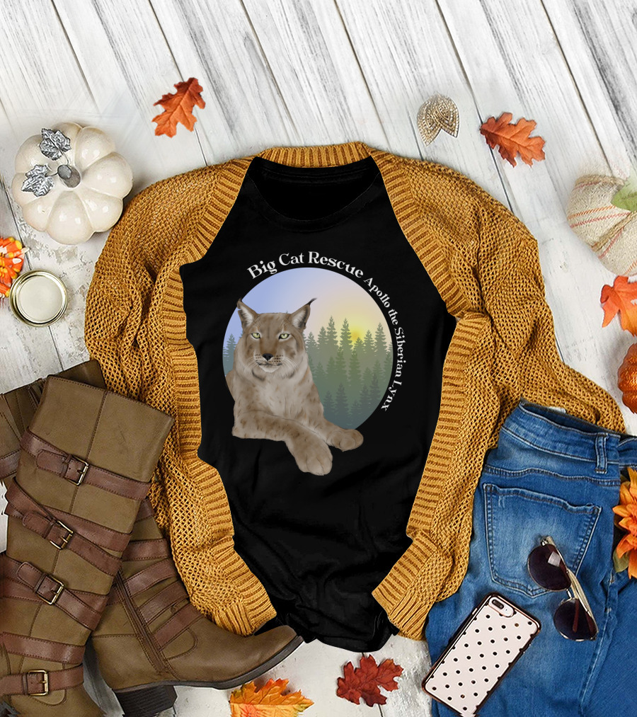 Big Cat Rescue Apollo the Siberian Lynx T-Shirt
