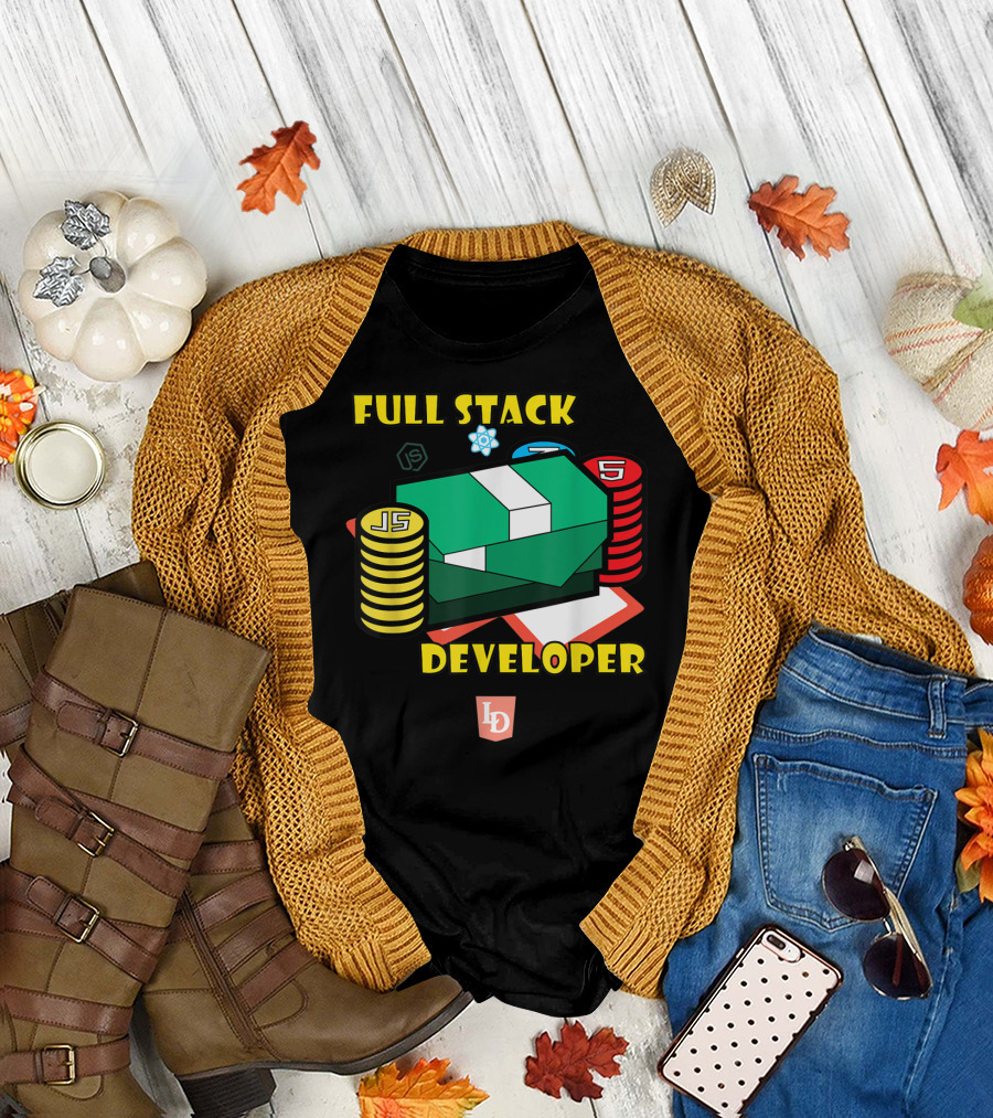 FULL STACK DEVELOPER STACKS JS PROGRAMMING CONCEPTS T-Shirt