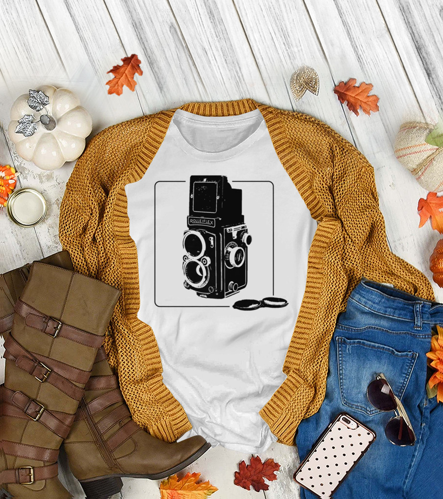 Rollei Life RolleiFlex Antique TLR Camera Vintage Photography T-Shirt