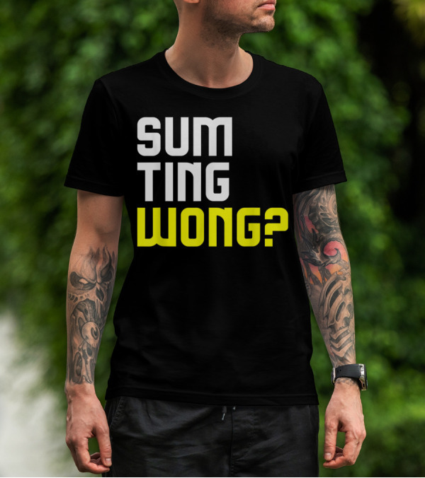 Sum Ting Wong? Funny Chinese Pun T-Shirt
