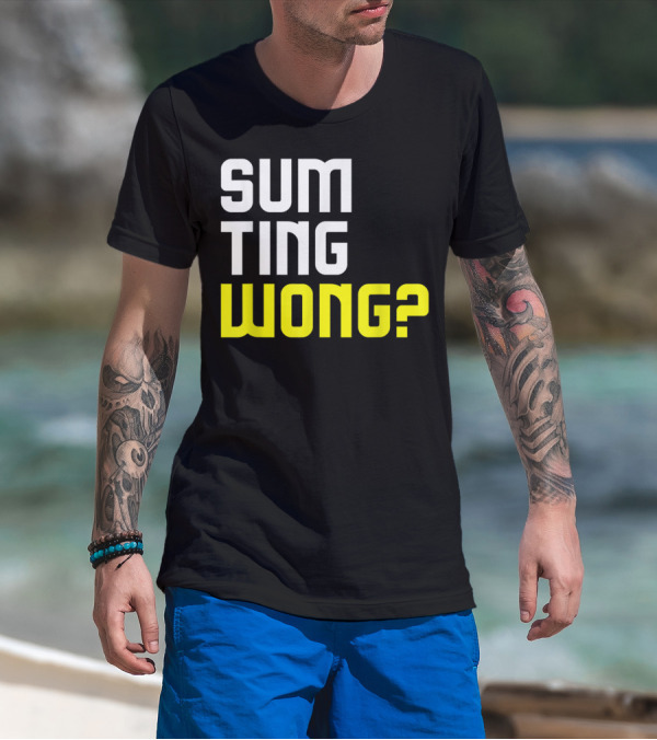 Sum Ting Wong? Funny Chinese Pun T-Shirt