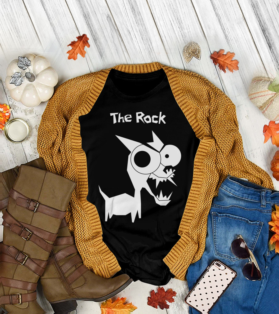 The Rock Cartoon Monster Character T-Shirt