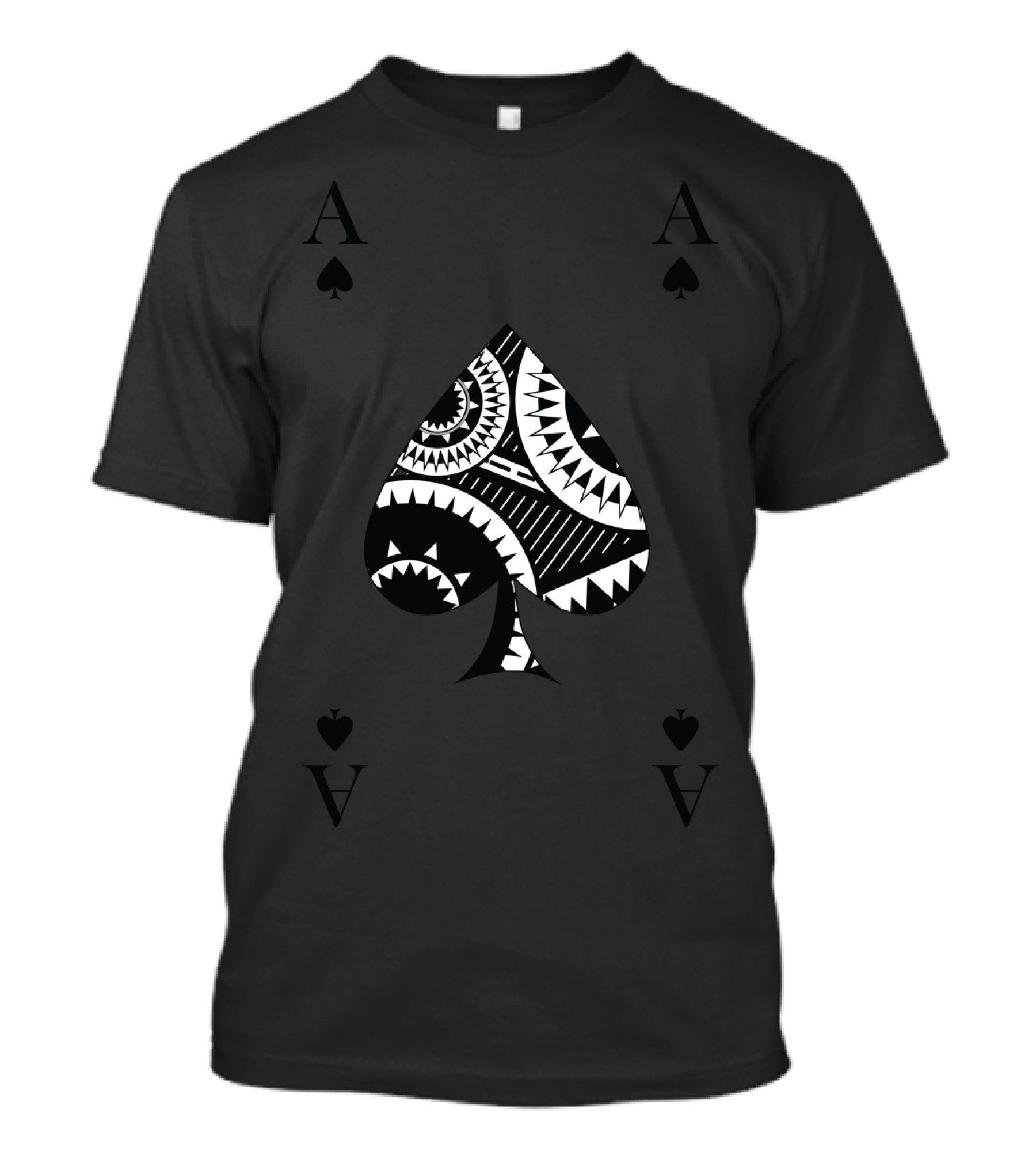 Ace Of Spades Card Symbol Pro Poker Luck Player Winner T-Shirt