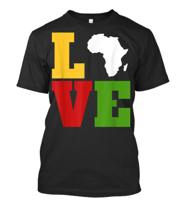 Africa Love Afrocentric African Map T-Shirt