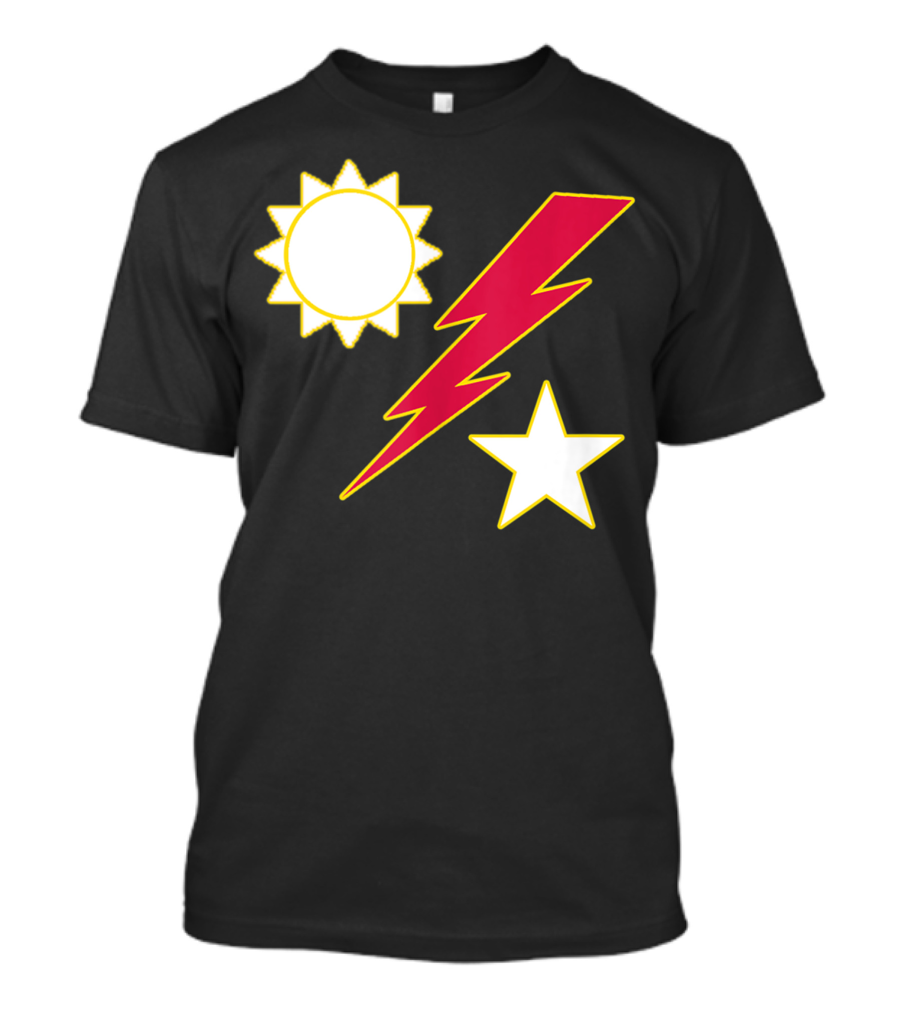 Army Ranger 75th Ranger Regiment Sun Lightning Bolt Star Crest T-Shirt