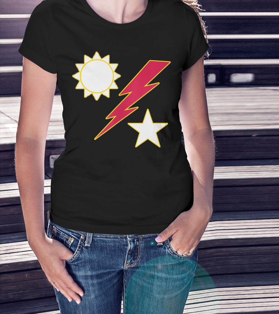 Army Ranger 75th Ranger Regiment Sun Lightning Bolt Star Crest T-Shirt