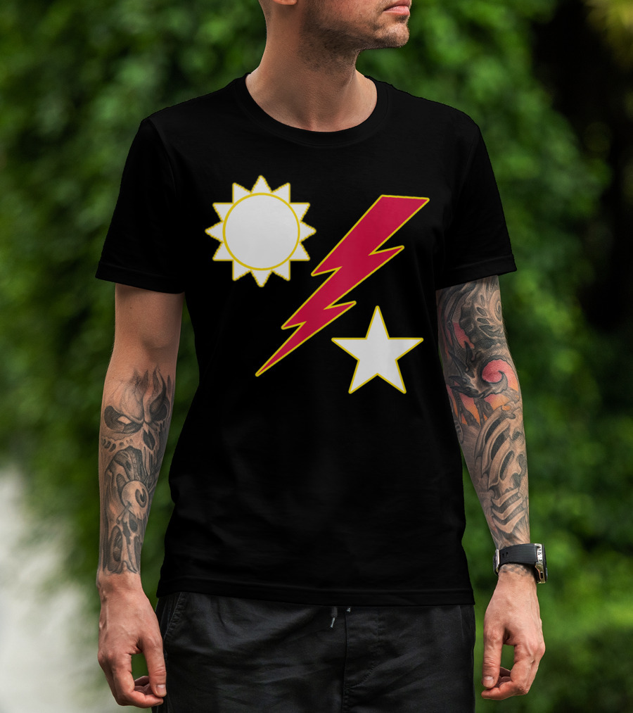 Army Ranger 75th Ranger Regiment Sun Lightning Bolt Star Crest T-Shirt