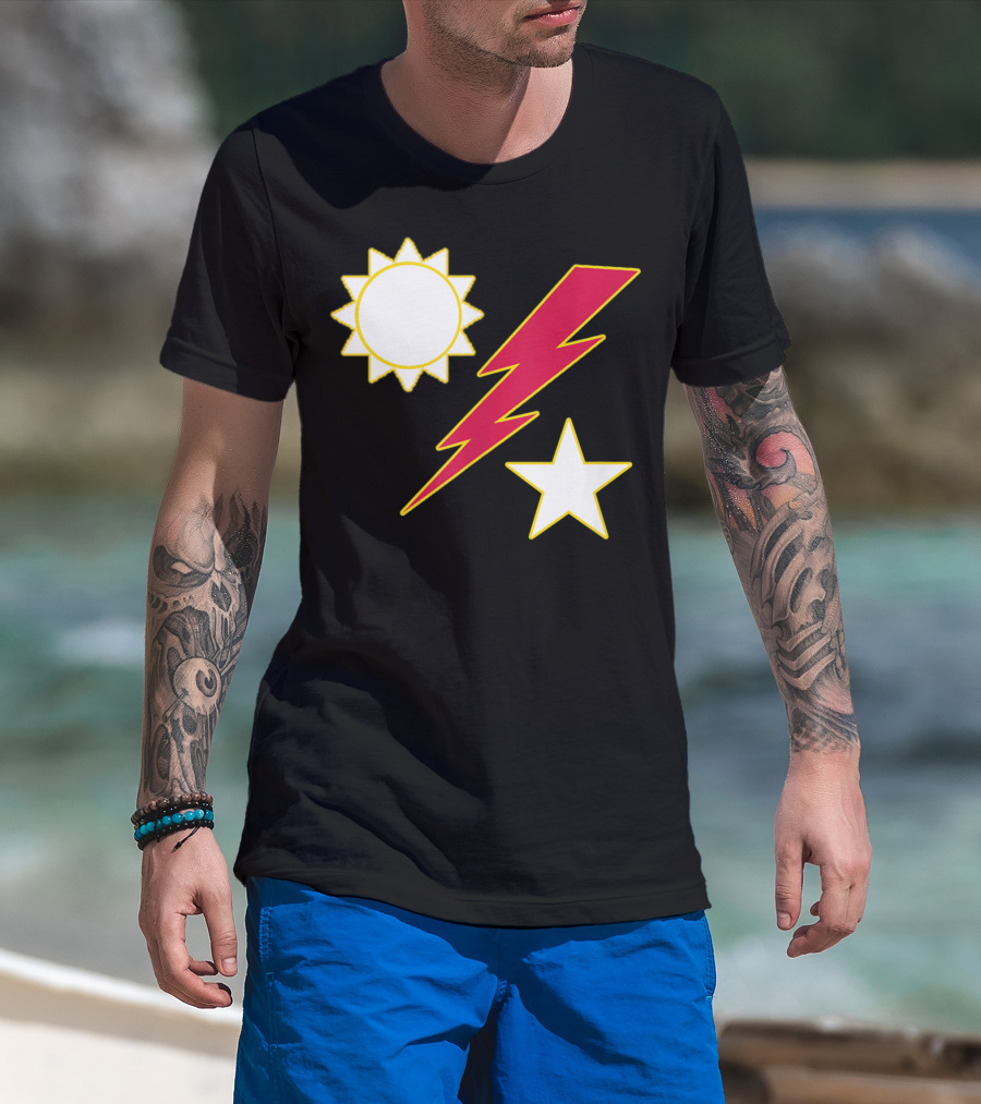 Army Ranger 75th Ranger Regiment Sun Lightning Bolt Star Crest T-Shirt