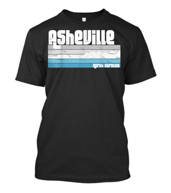 Asheville North Carolina Vintage Style Blue Ridge Mountains T-Shirt