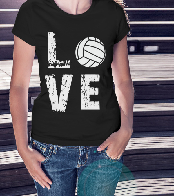 Best Girls Love Volleyball Sport With Volleyball Love T-Shirt