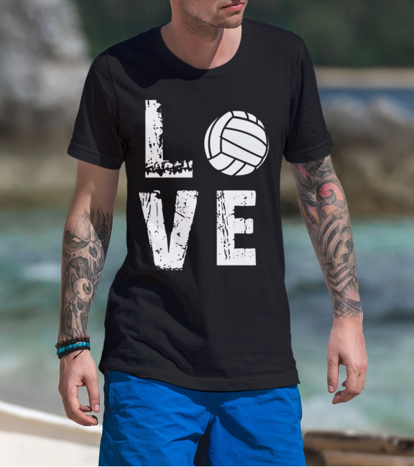 Best Girls Love Volleyball Sport With Volleyball Love T-Shirt