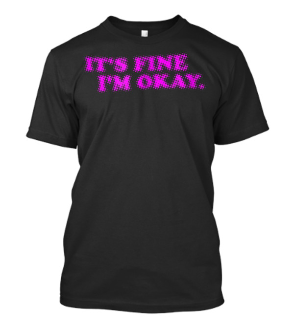Blurry It's Fine I'm Okay Goth Boi Emo Grunge T-Shirt