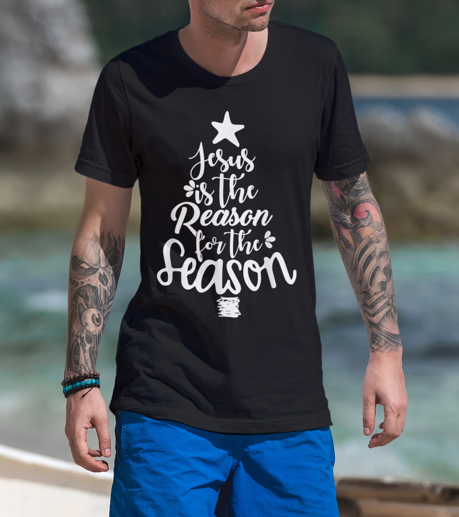 Jesus Is The Reason For The Season Tree T-Shirt