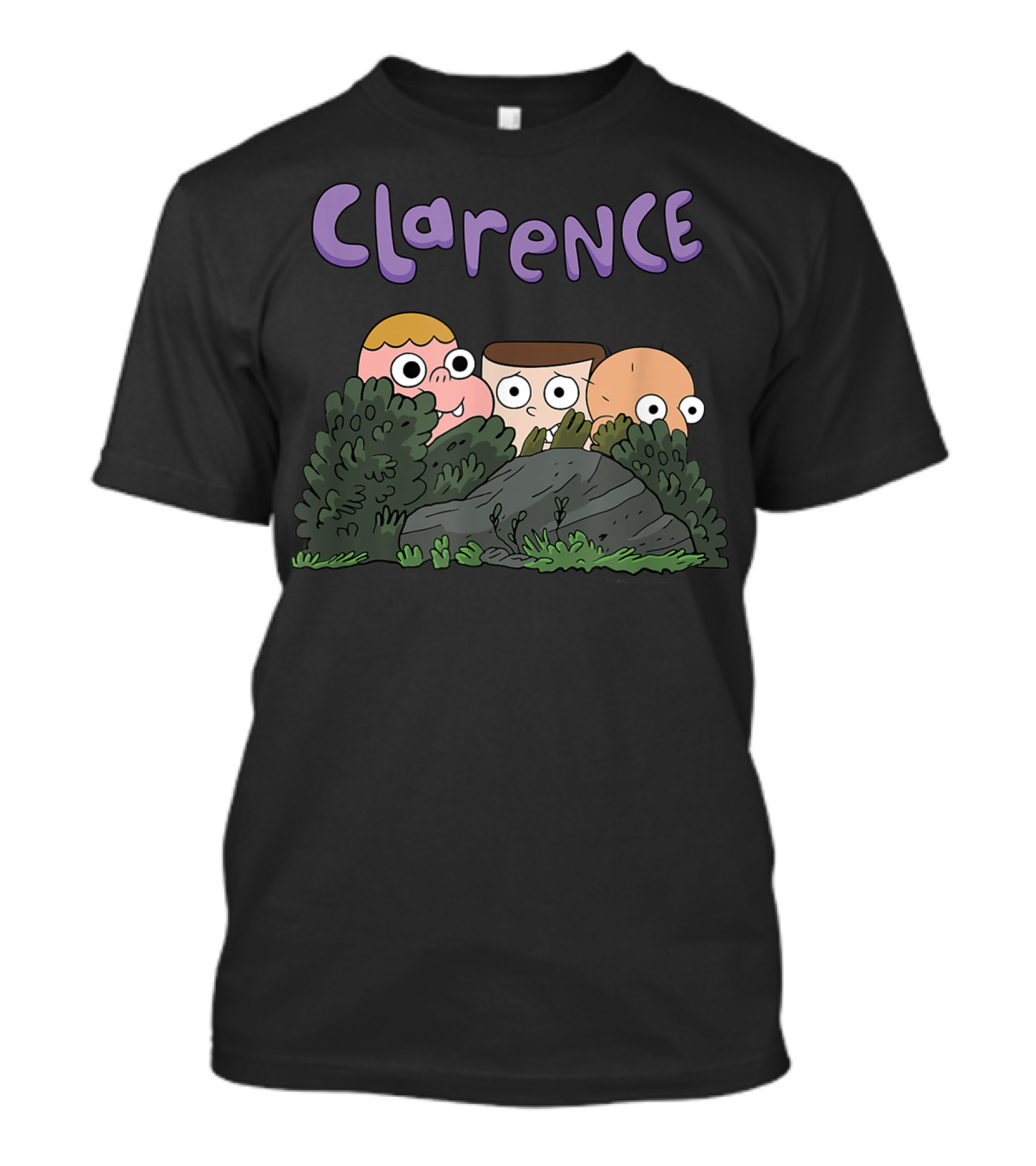 Clarence Cartoon Network Bush Hideout Peeking Characters T-Shirt