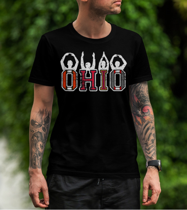Cleveland Ohio Columbus Vintage Ohio Sports Letters T-Shirt