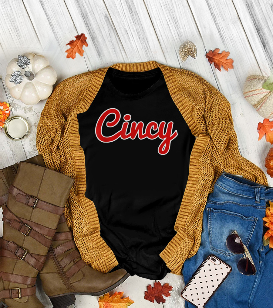 Cincy Red Script Cincinnati Ohio City Classic T-Shirt