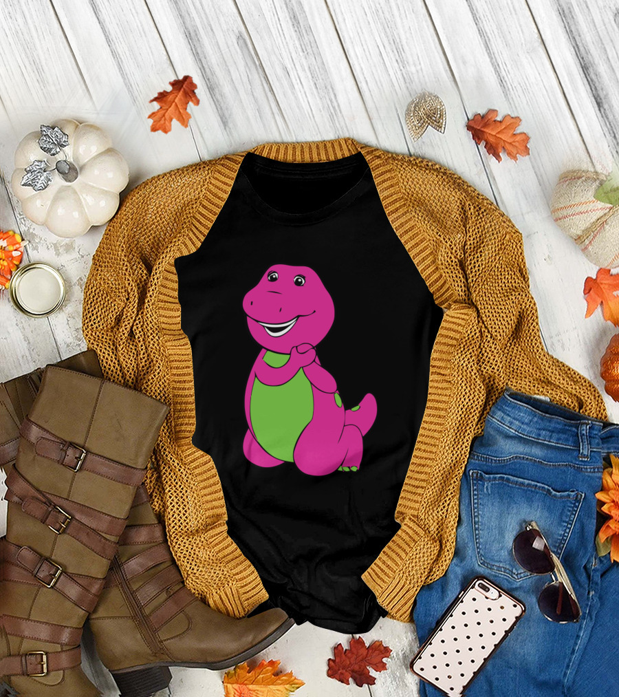Barney the Dinosaur Purple and Green Character T-Shirt
