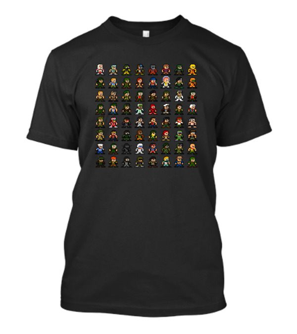 GI Joe 64 8bit Pixel Character Sprites Collection T-Shirt