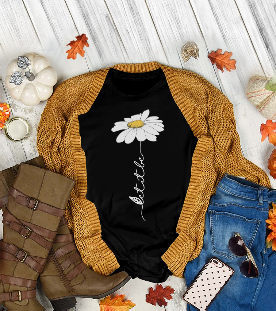 Let It Be Flower Daisy T-Shirt