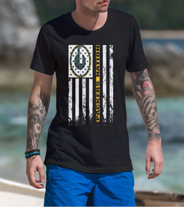 Packers Nation Green Bay Packers Usa Tribute T-Shirt