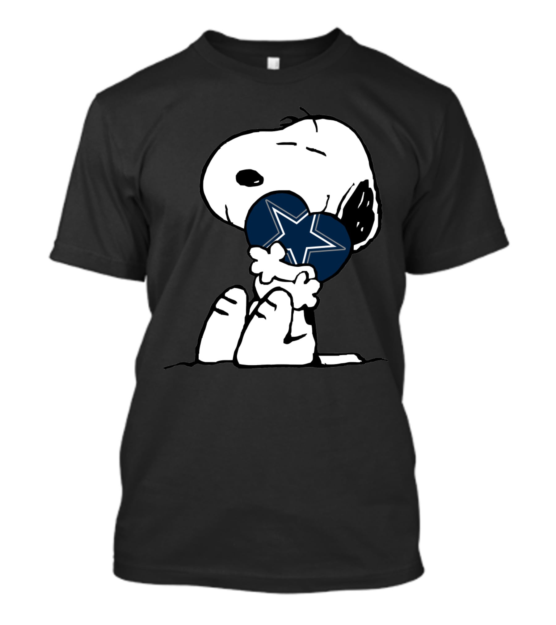 Snoopy Hugging Dallas Cowboys Star T-Shirt